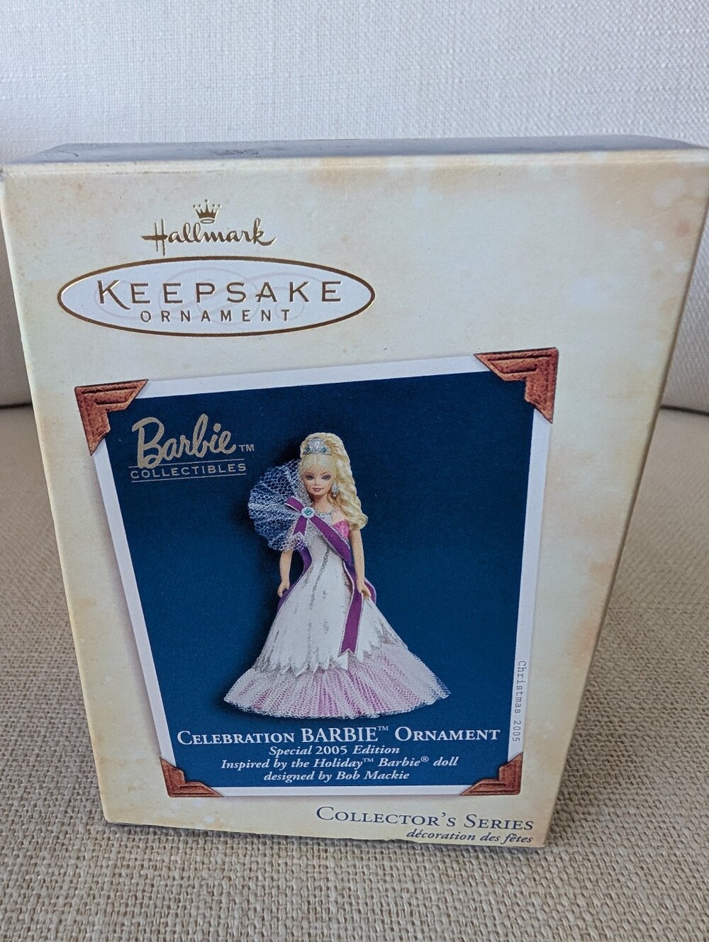 Vintage 2005 Hallmark Keepsake Barbie Celebration Ornament - Pink and White - Picture 2 of 10